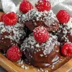 raspberry truffle bites - featured image