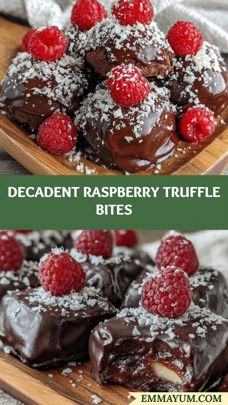 raspberry truffle bites recipe