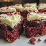red velvet brownie hearts - featured image