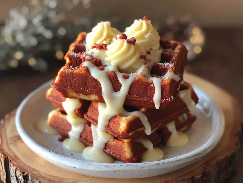 red velvet waffles - featured image