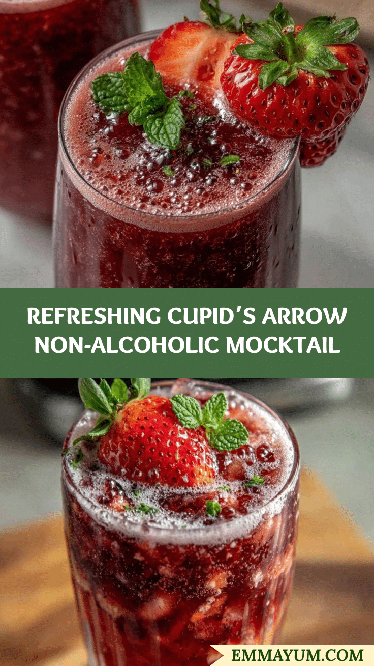 Refreshing Cupids Arrow Mocktail recipe