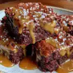 salted caramel brownies - featured image