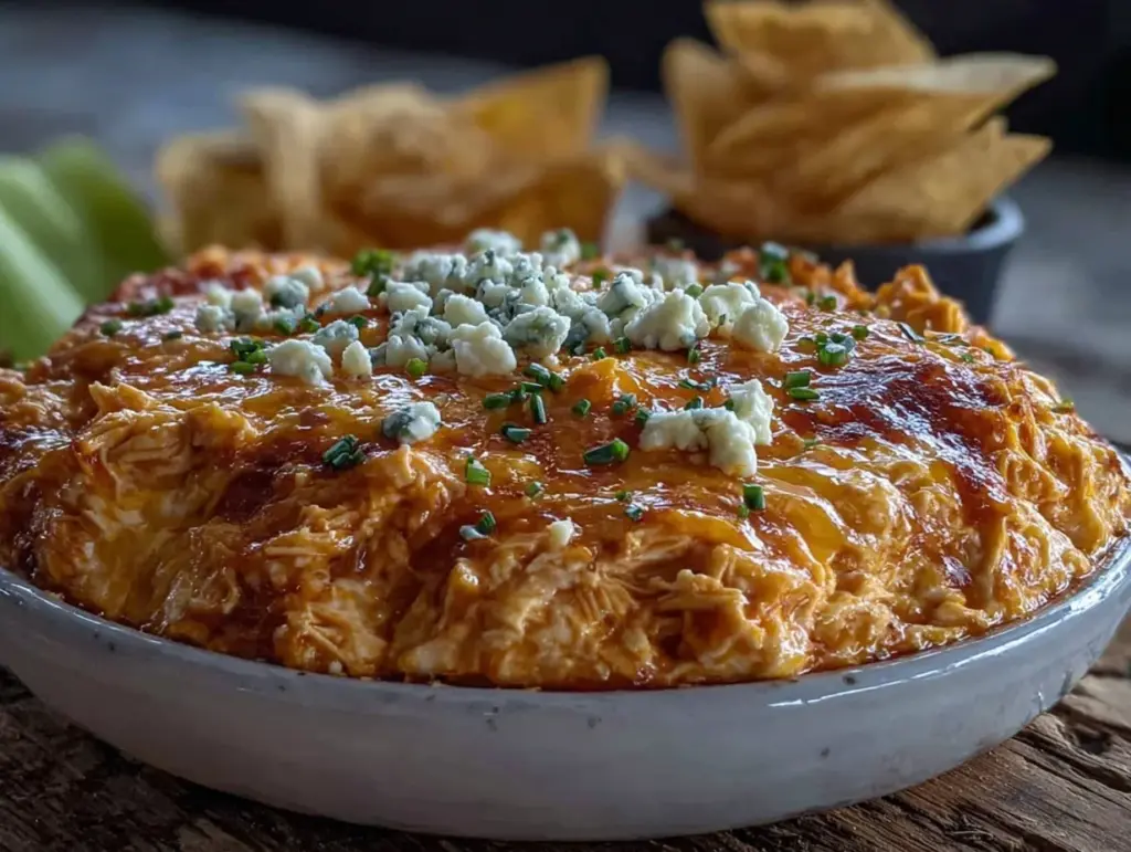 slow cooker buffalo chicken dip - featured image