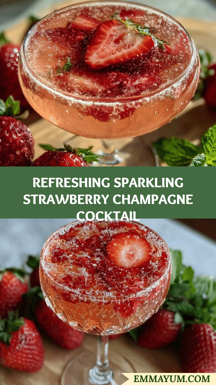 strawberry champagne cocktail recipe
