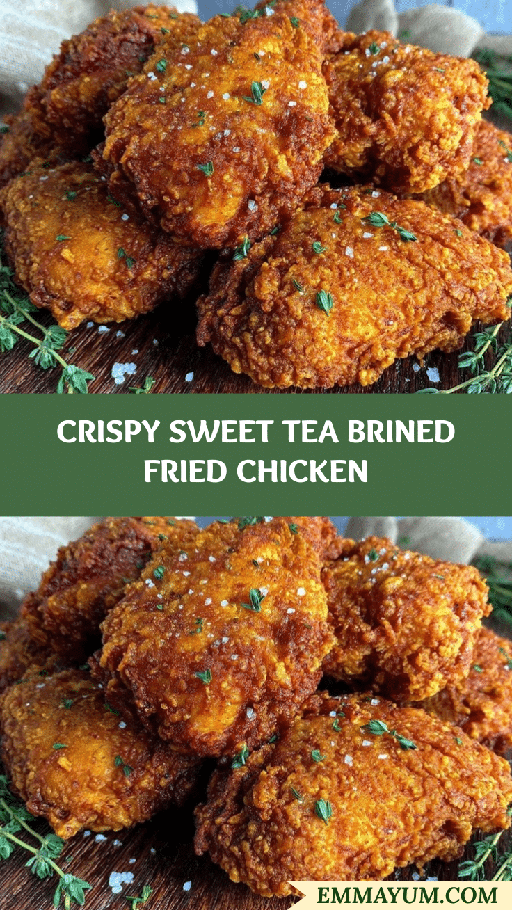 sweet tea brined fried chicken recipe
