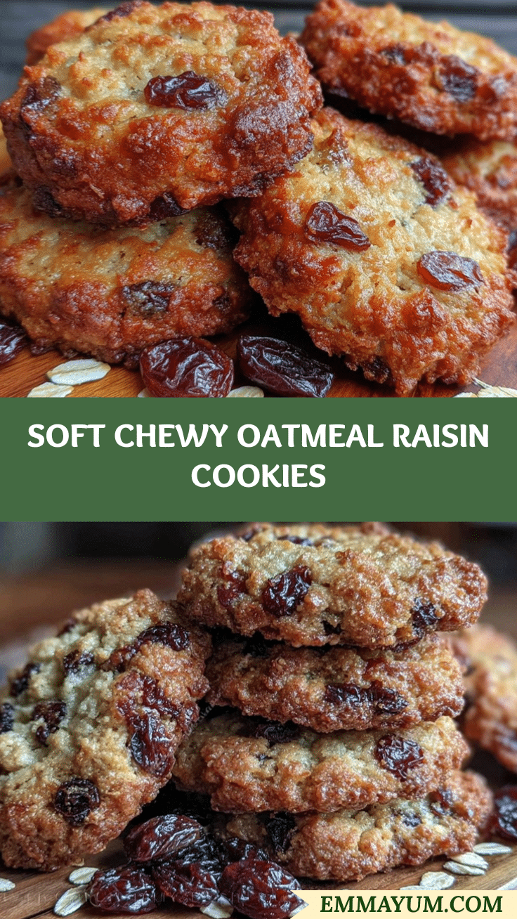 tender oatmeal raisin cookies recipe