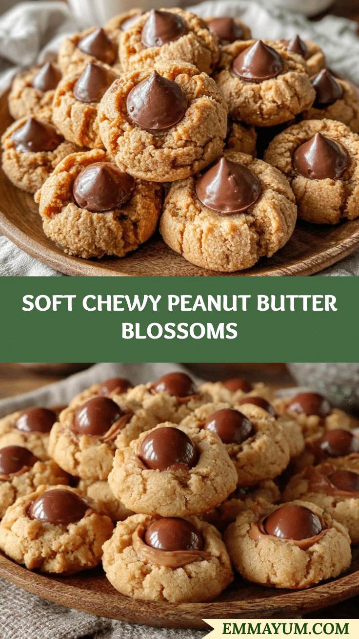 tender peanut butter blossoms recipe