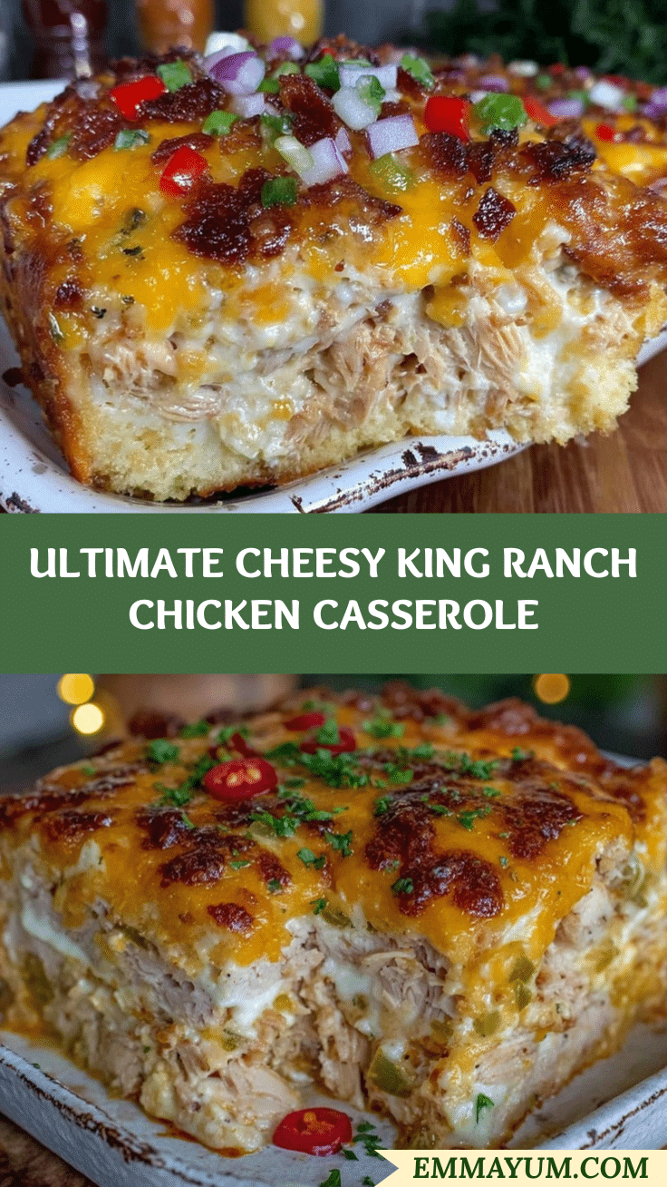 Ultimate Cheesy King Ranch Chicken Casserole recipe
