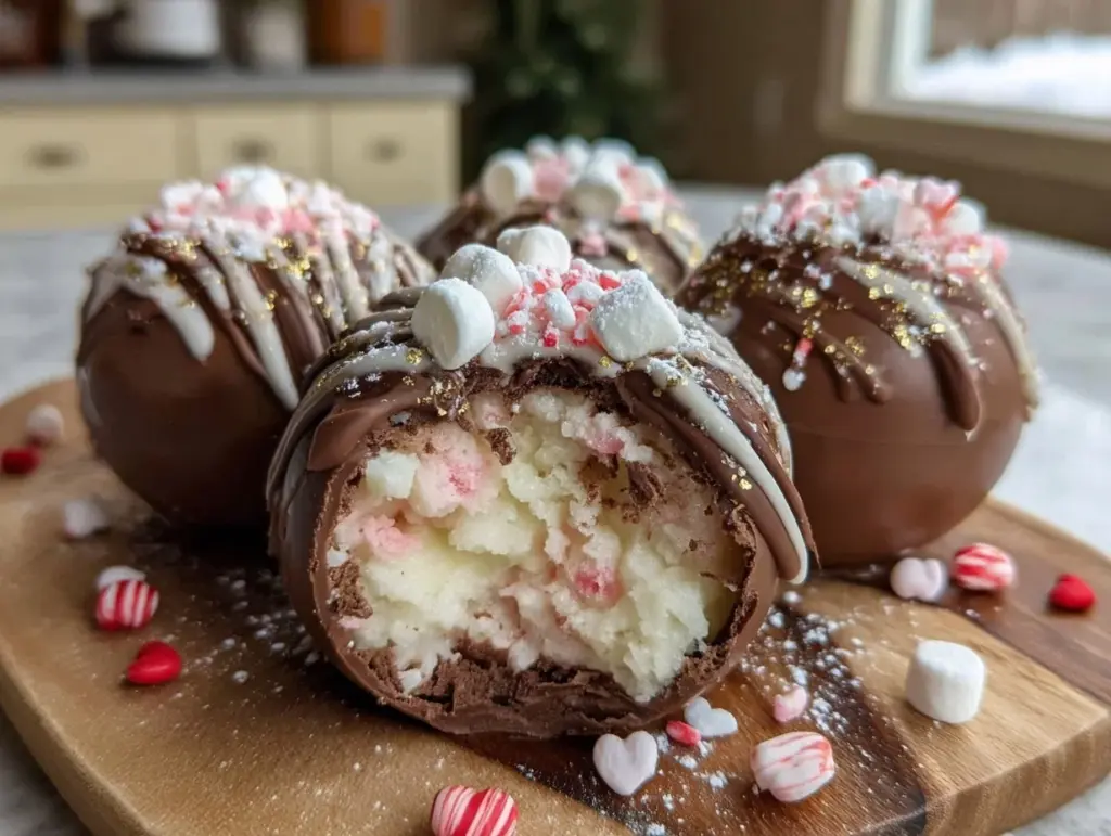 valentine hot chocolate bombs - featured image