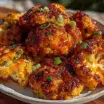 air fryer buffalo cauliflower bites - featured image