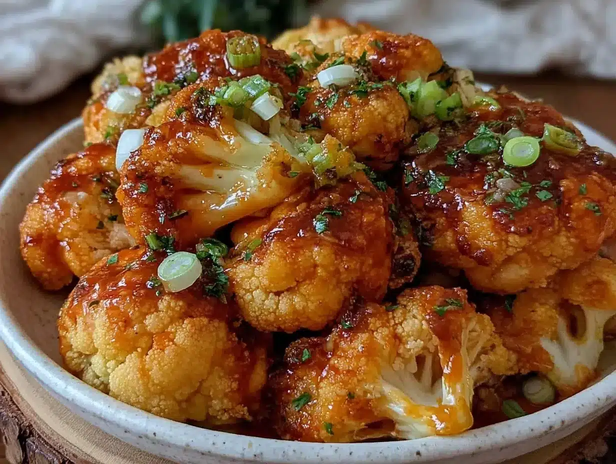 air fryer buffalo cauliflower bites preparation steps