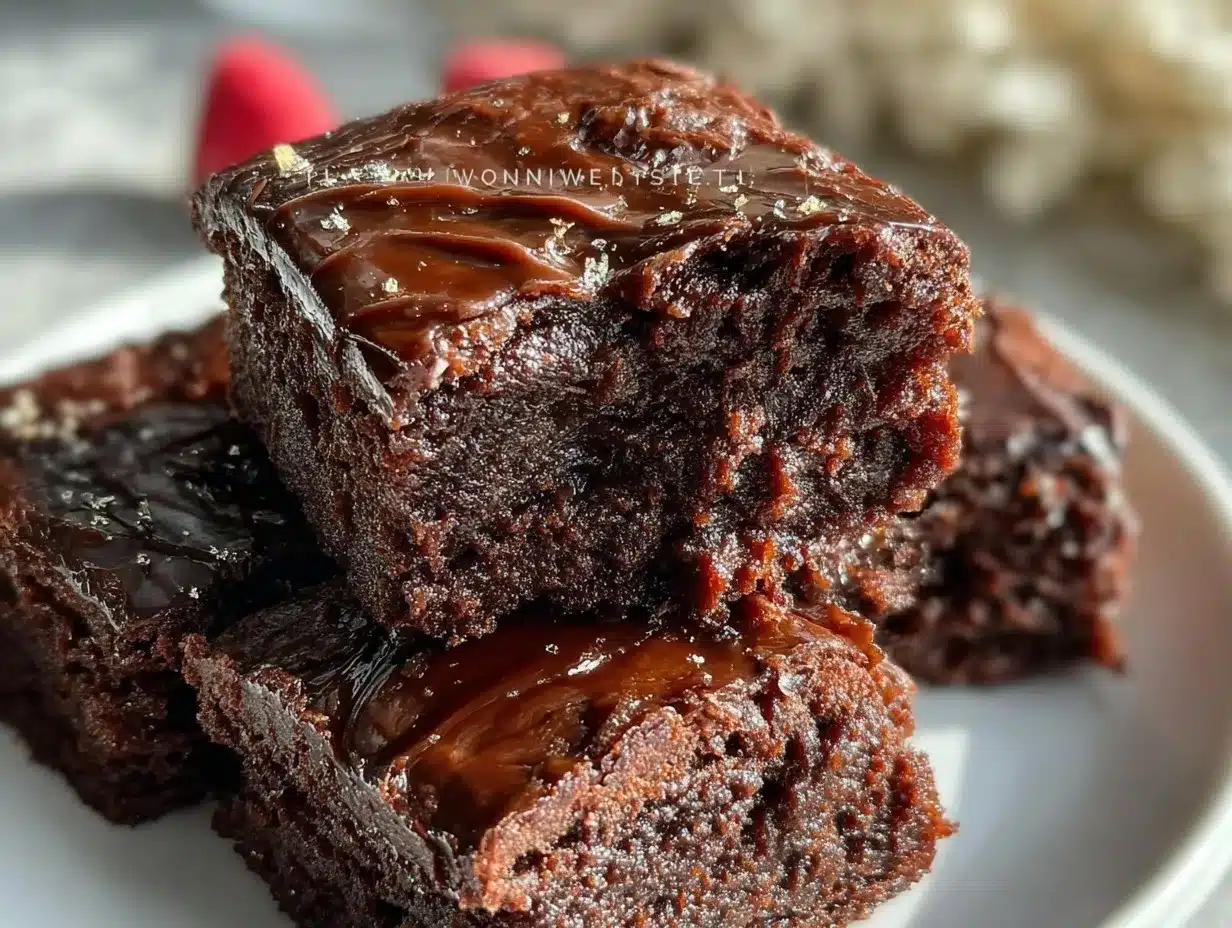 Baileys Irish Cream brownies preparation steps