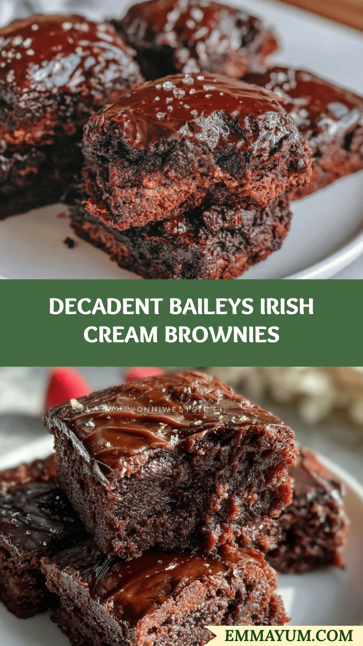 Baileys Irish Cream brownies recipe