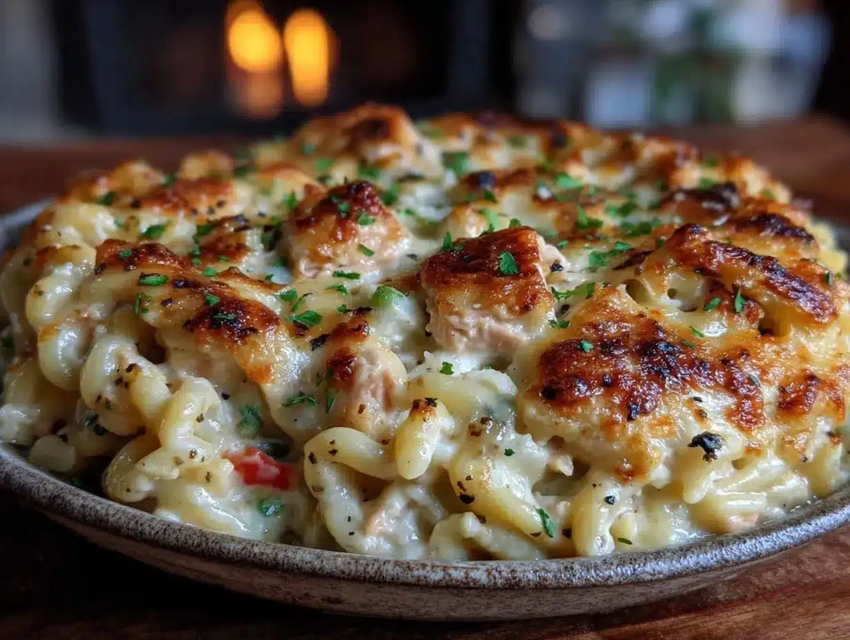 cheesy tuna noodle casserole preparation steps