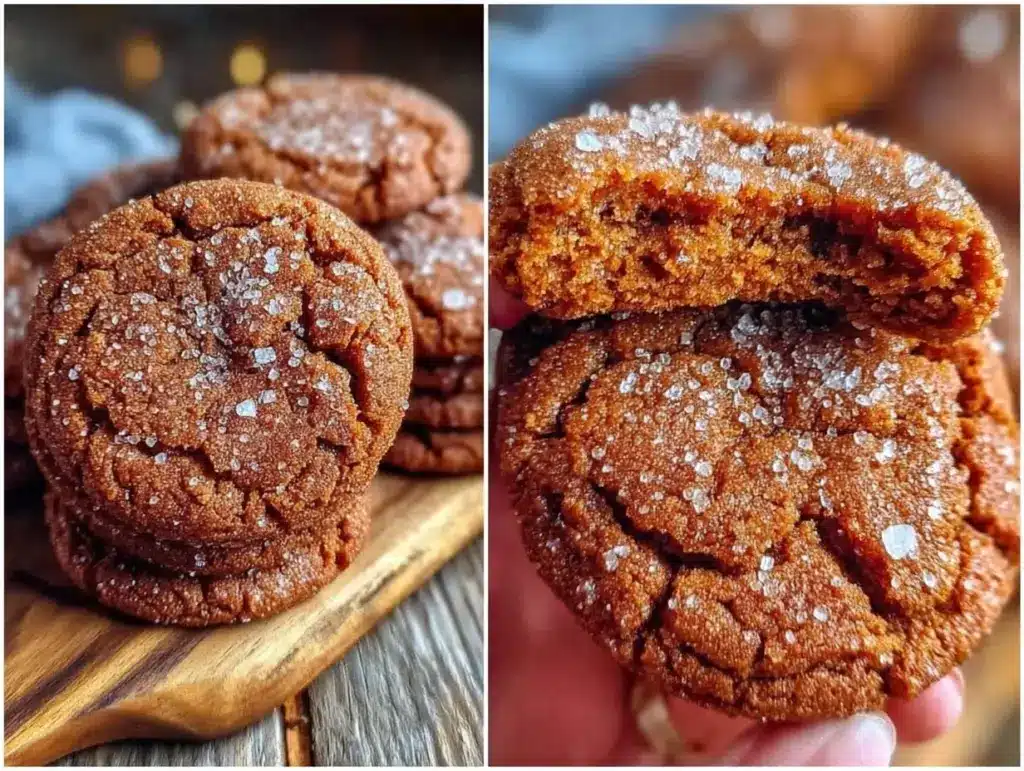 chewy molasses ginger cookies - featured image