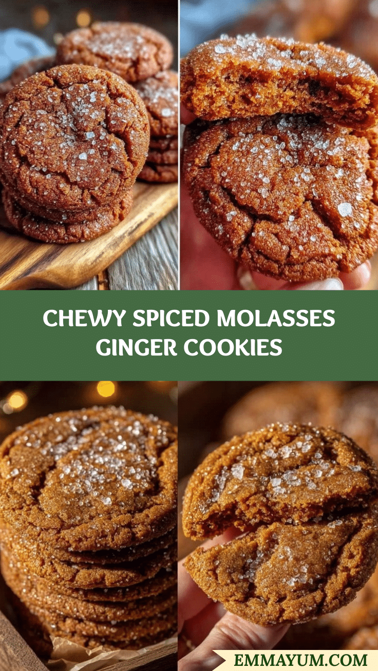 chewy molasses ginger cookies recipe