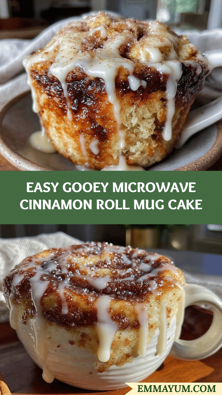 cinnamon roll mug cake recipe