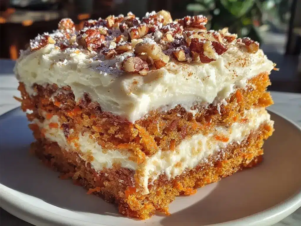 cozy carrot cake recipe - featured image