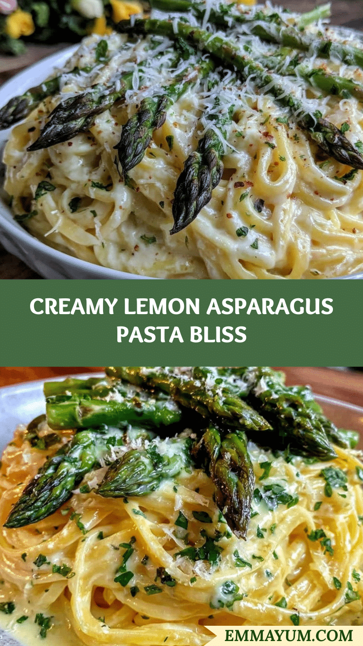 creamy asparagus lemon pasta recipe