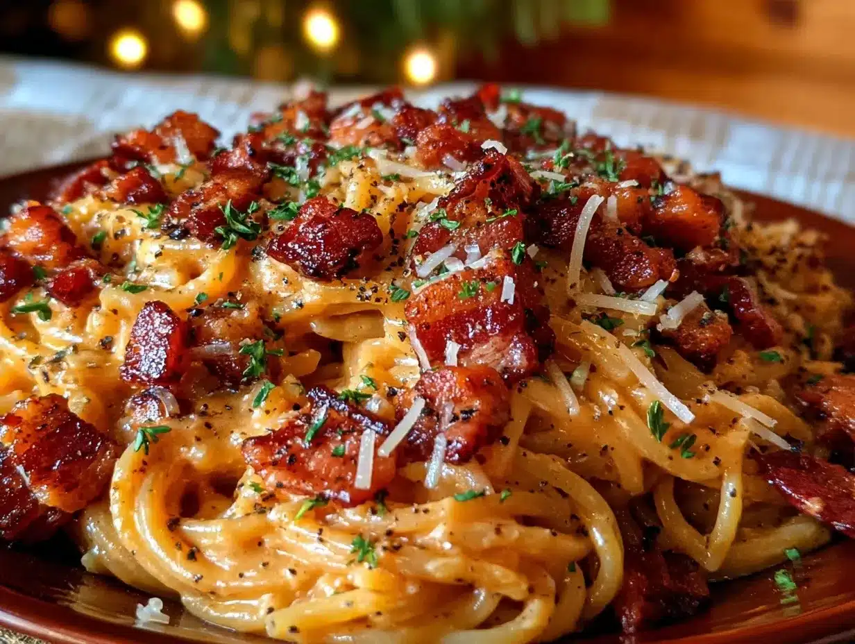 creamy bacon carbonara preparation steps