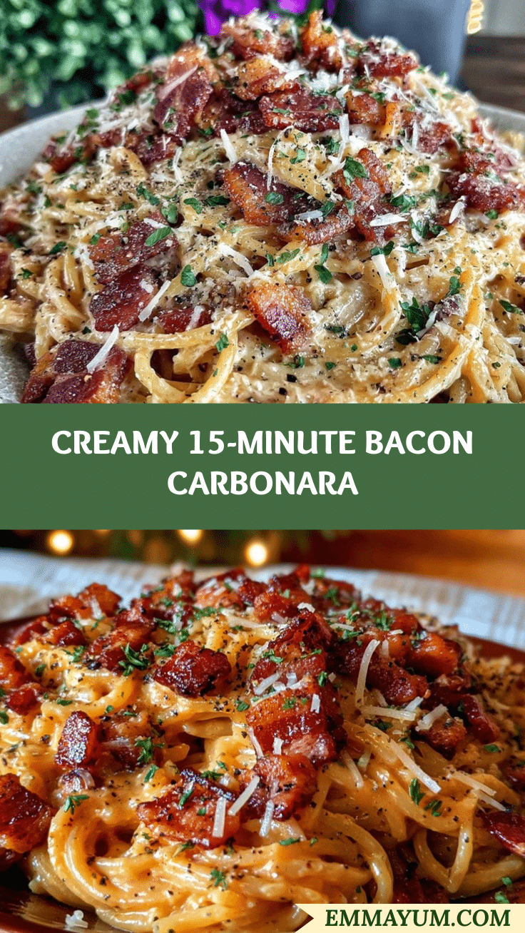 creamy bacon carbonara recipe