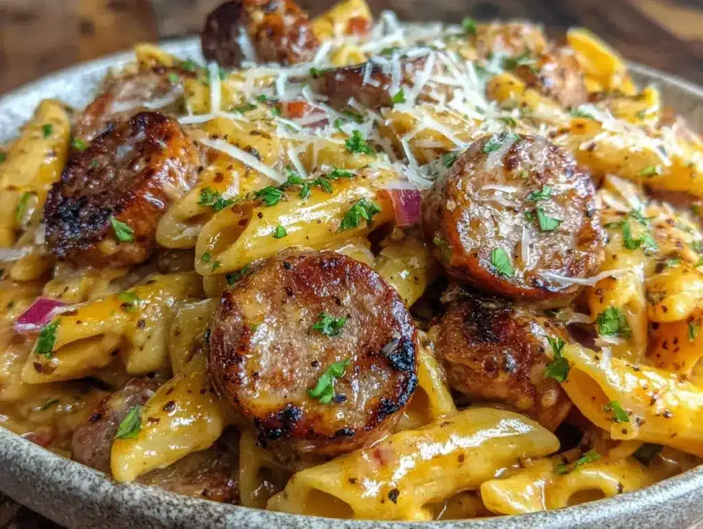 creamy Cajun sausage pasta - featured image