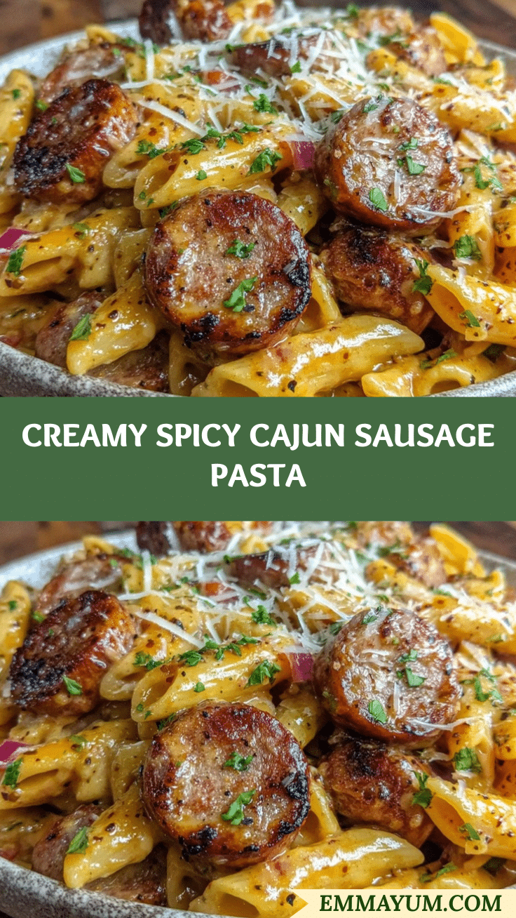 creamy Cajun sausage pasta recipe