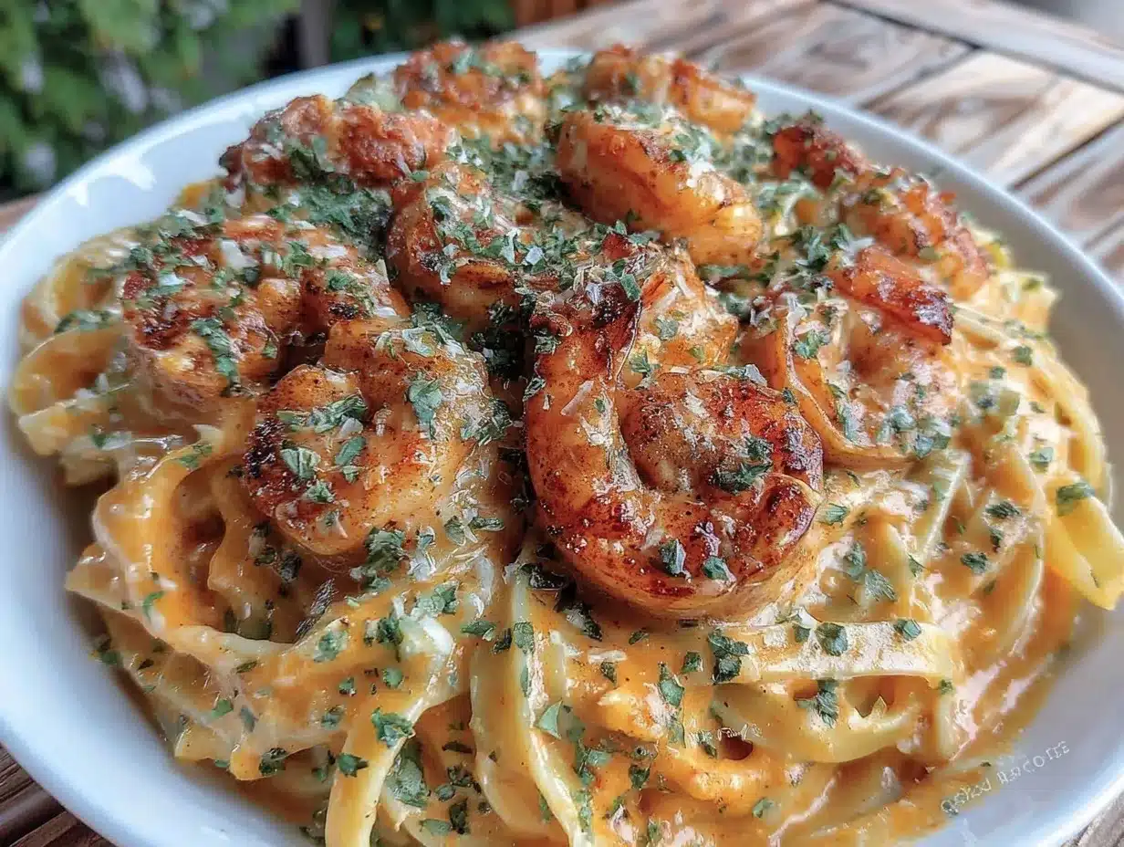 creamy cajun shrimp fettuccine preparation steps