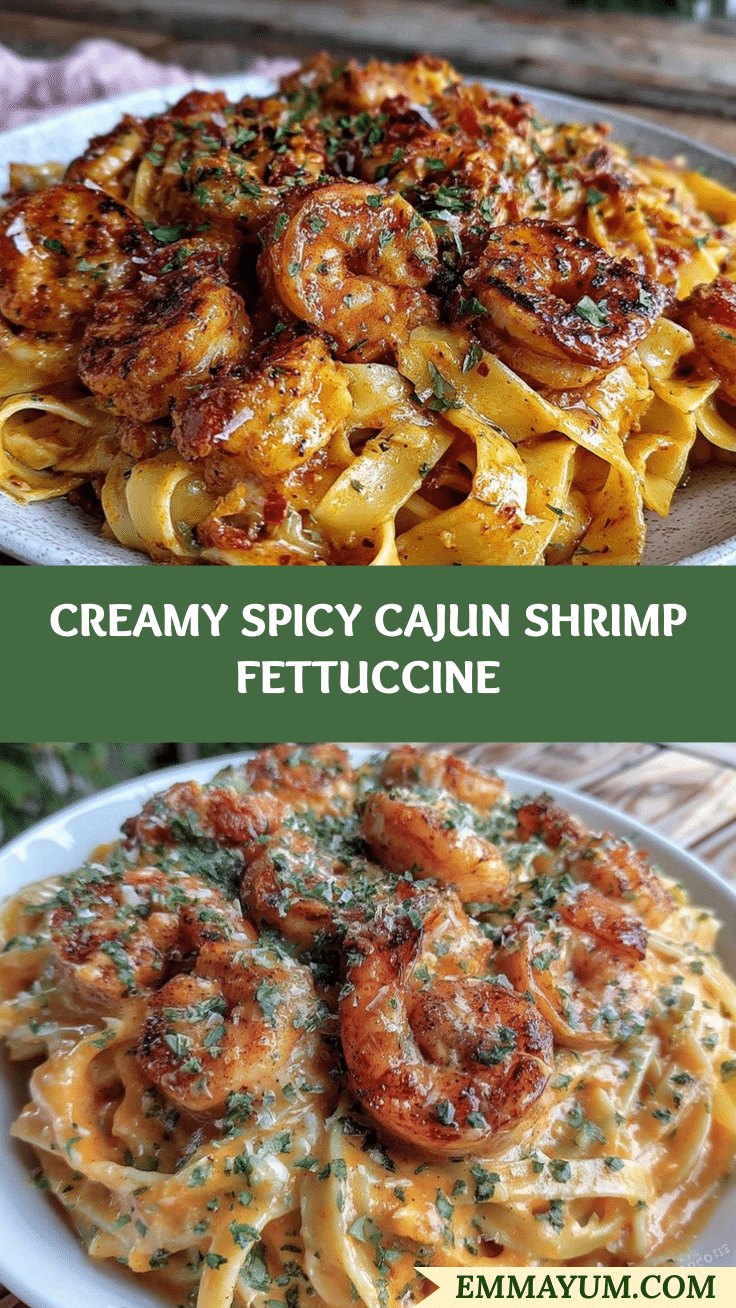 creamy cajun shrimp fettuccine recipe