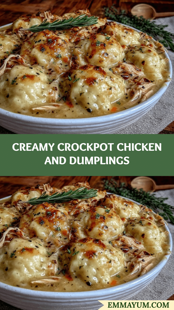 creamy crockpot chicken and dumplings recipe