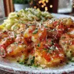 Creamy Garlic Parmesan Shrimp Scampi - featured image