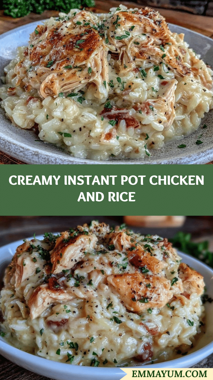 creamy instant pot chicken and rice recipe recipe