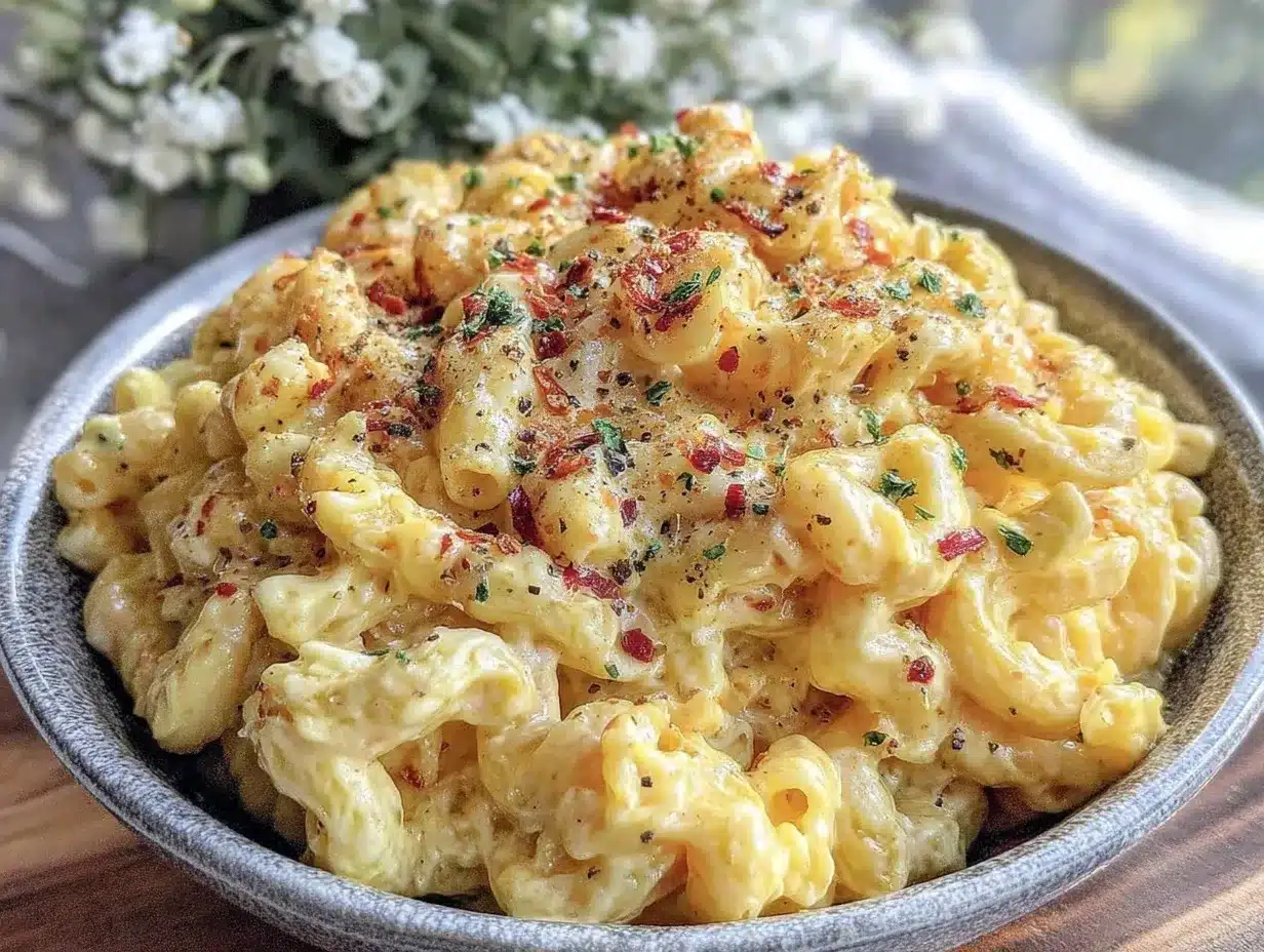 Creamy Instant Pot Mac and Cheese preparation steps