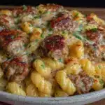 creamy one-pot beefy mac and cheese - featured image