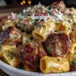 creamy one-pot sausage rigatoni - featured image