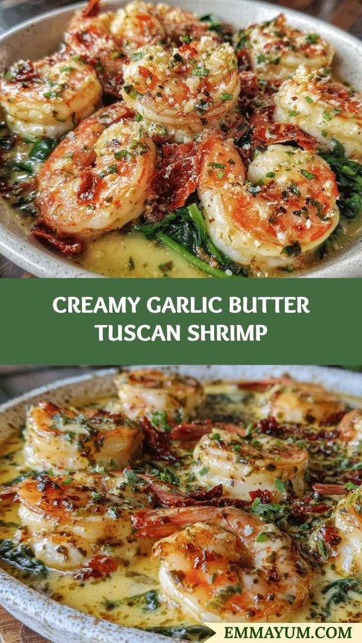 creamy tuscan garlic butter shrimp recipe