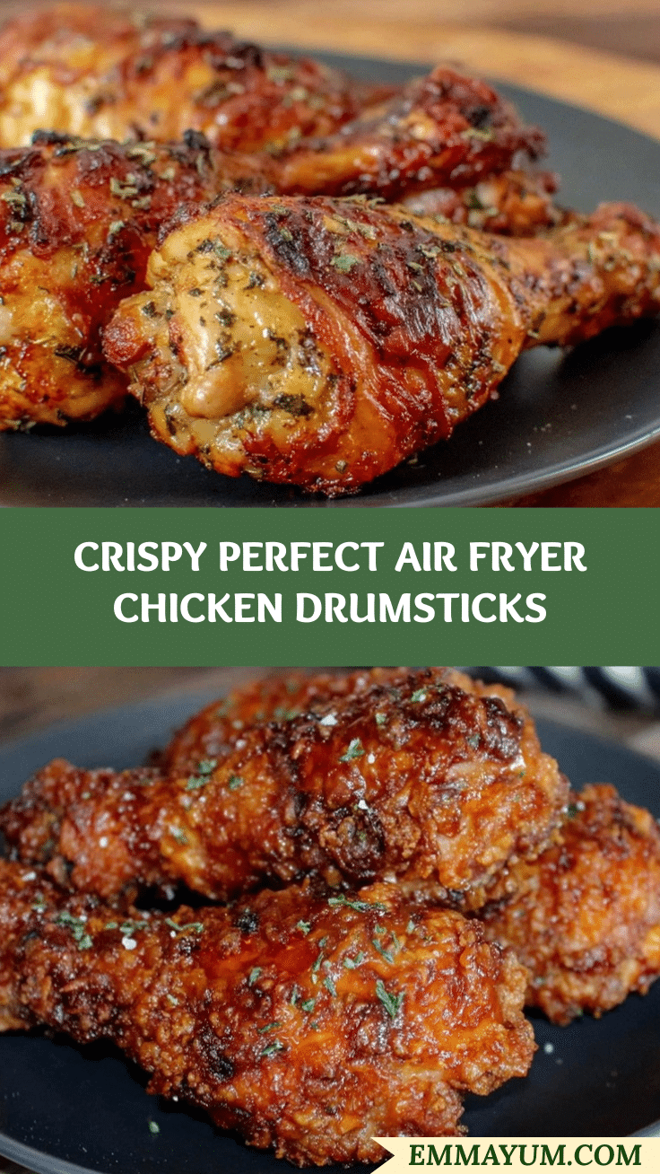 crispy air fryer chicken drumsticks recipe