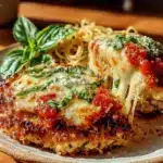 crispy air fryer chicken parmesan - featured image