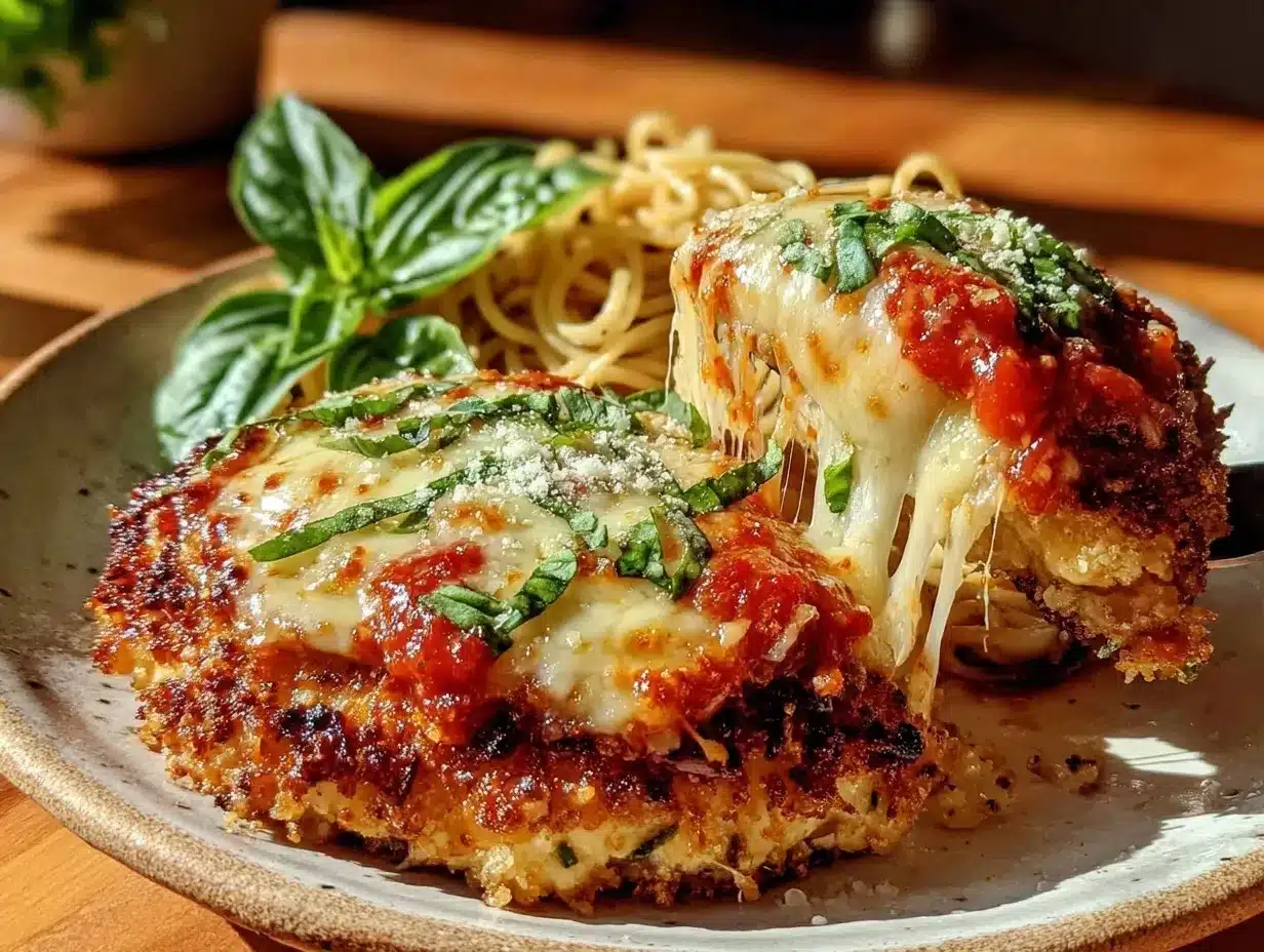 crispy air fryer chicken parmesan preparation steps