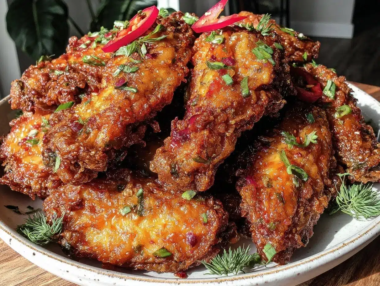 crispy air fryer chicken wings preparation steps