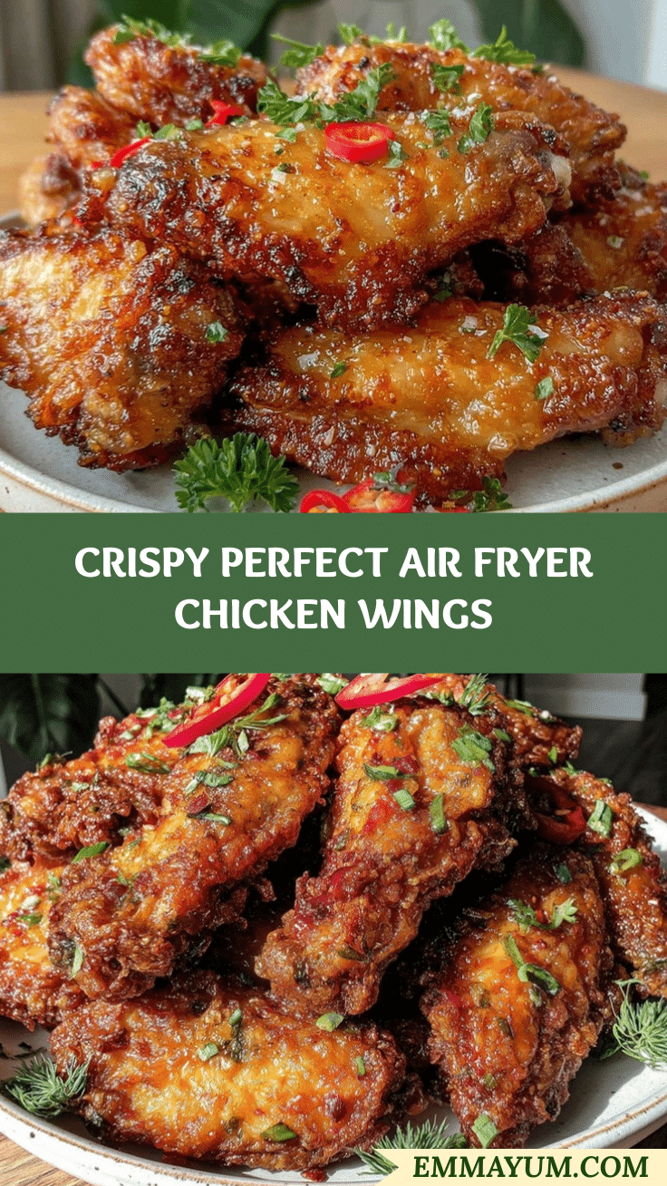 crispy air fryer chicken wings recipe
