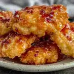 crispy air fryer orange chicken - featured image