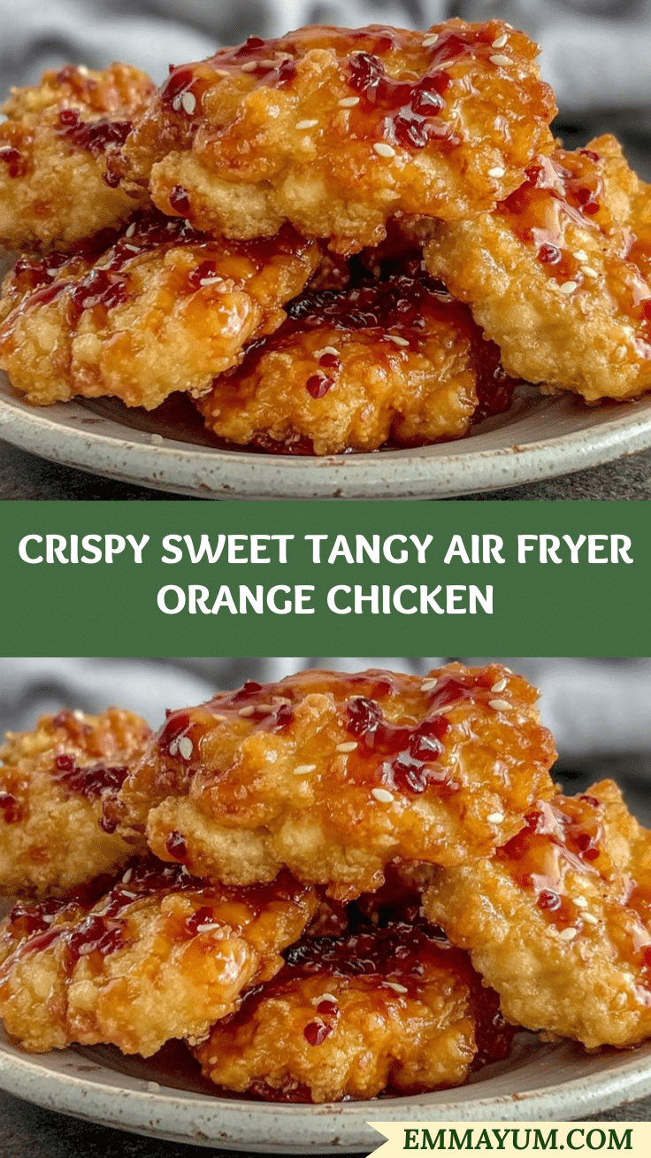crispy air fryer orange chicken recipe
