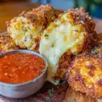 crispy baked mozzarella sticks - featured image