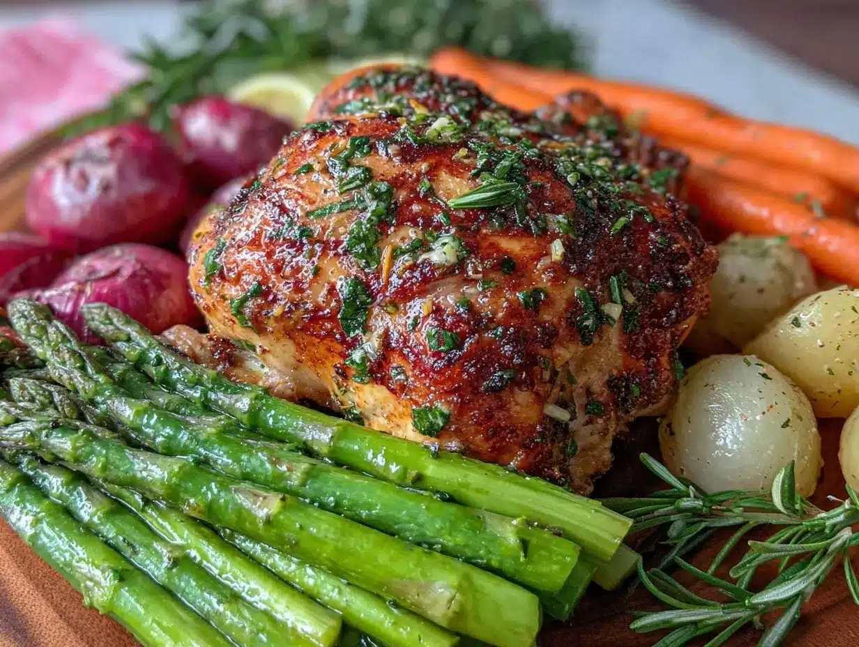 crispy lemon herb roasted chicken preparation steps