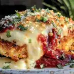 crispy oven-baked chicken parmesan - featured image