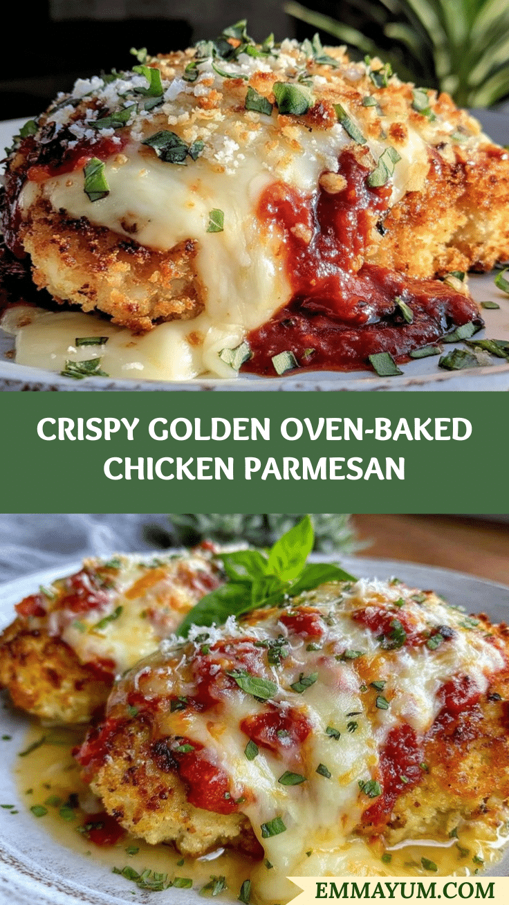 crispy oven-baked chicken parmesan recipe