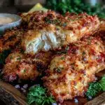 crispy oven-fried buttermilk chicken tenders - featured image