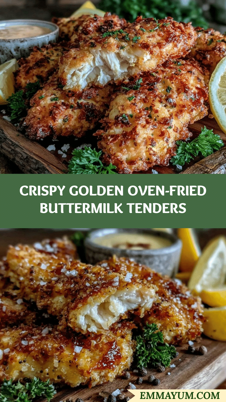 crispy oven-fried buttermilk chicken tenders recipe