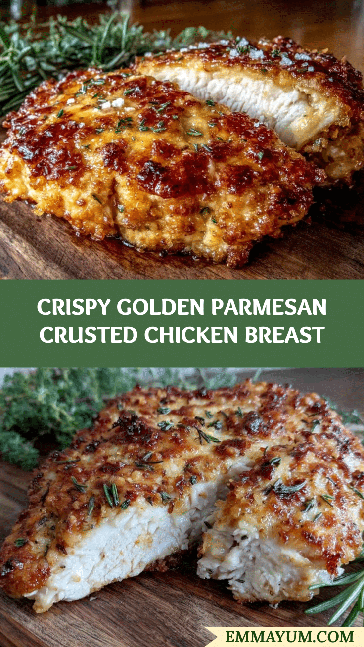 crispy parmesan crusted chicken breast recipe